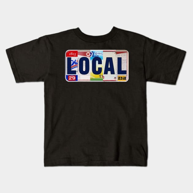 Ohio Local License Plates Kids T-Shirt by stermitkermit